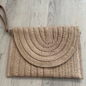 Handwoven Straw Clutch